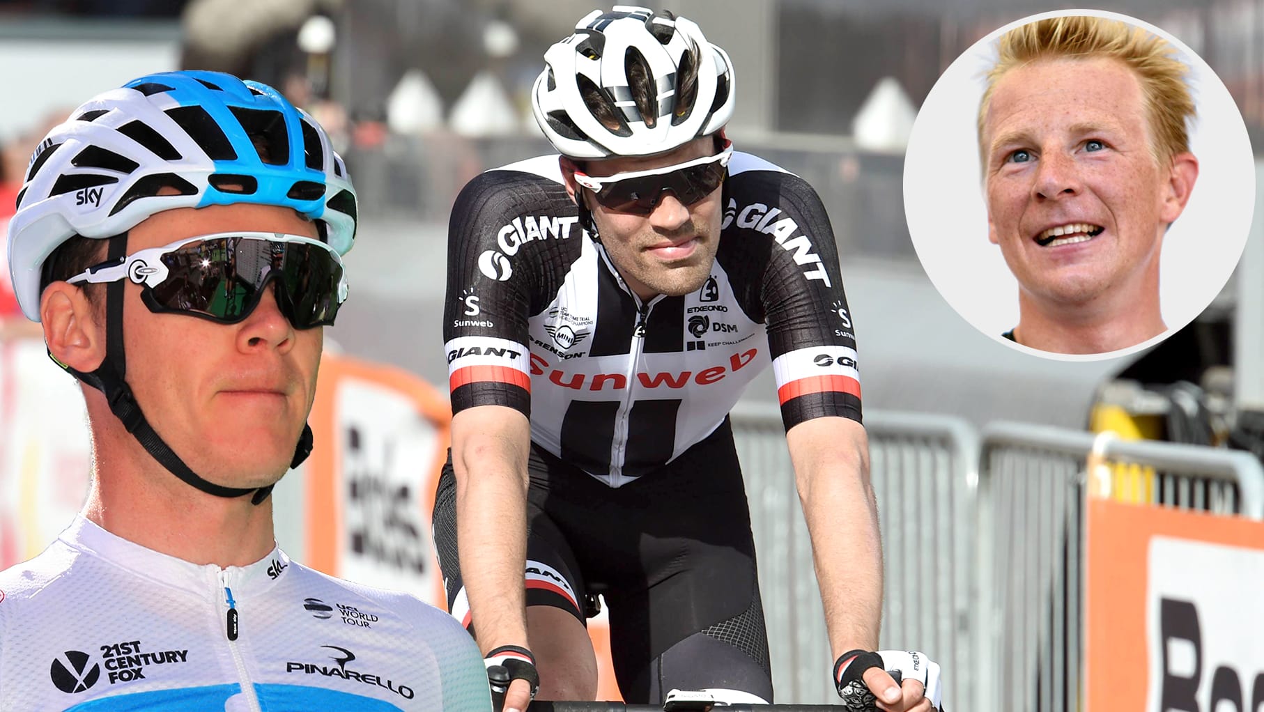 Wer gewinnt den Giro 2018? Für Fabian Wegmann (r.) hat Chris Froome (l.) bessere Karten als Vorjahressieger Tom Dumoulin. Wer gewinnt den Giro 2018? Für Fabian Wegmann (r.) hat Chris Froome (l.) bessere Karten als Vorjahressieger Tom Dumoulin.
