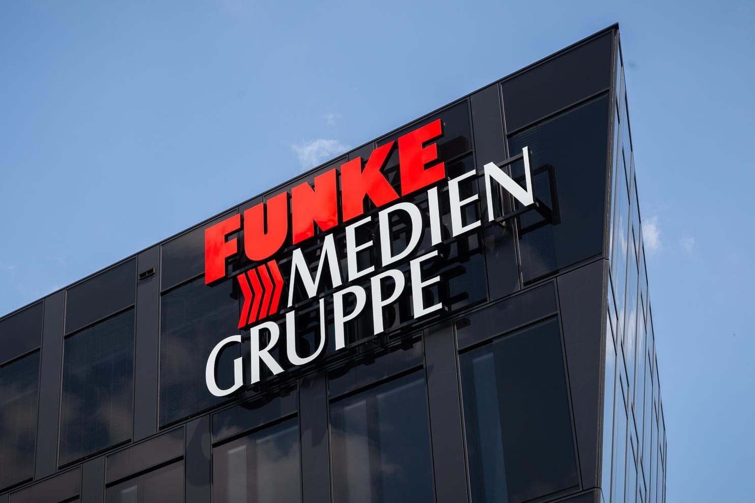 Das Logo der Funke Mediengruppe: Der Medienkonzern soll einem Bericht zufolge Opfer eines Hackerangriffs geworden sein. Das Logo der Funke Mediengruppe: Der Medienkonzern soll einem Bericht zufolge Opfer eines Hackerangriffs geworden sein.
