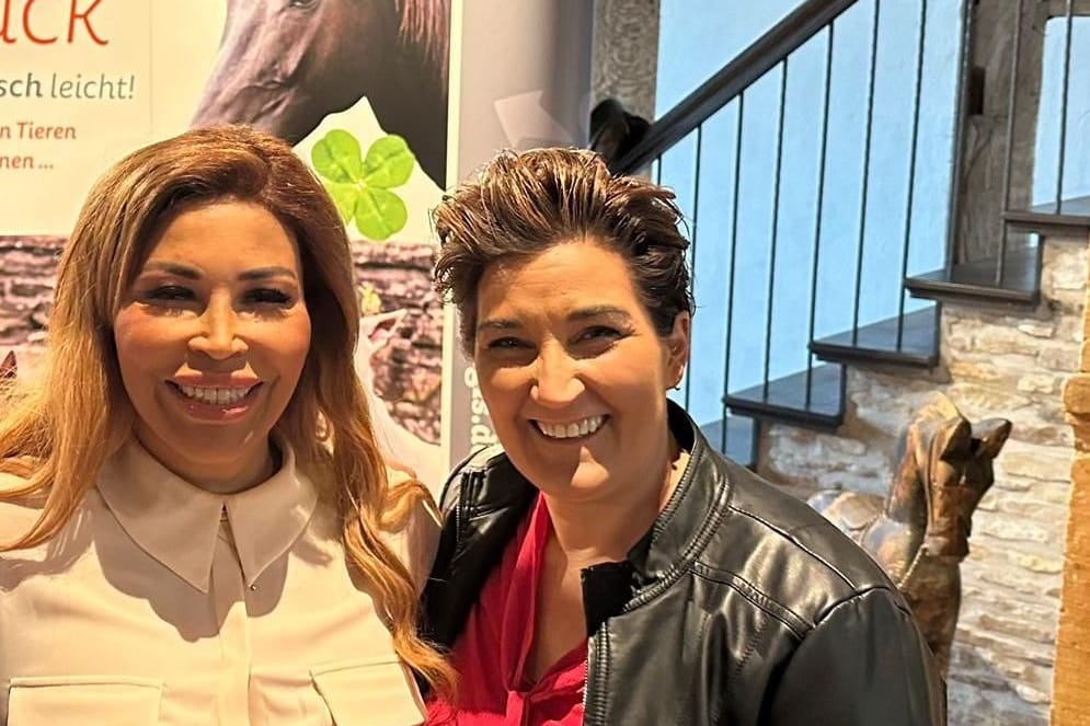 Patricia Blanco und Daniela Ben Said: Der Reality-Star absolvierte bei der Autorin eine Ausbildung zur Speakerin. Patricia Blanco und Daniela Ben Said: Der Reality-Star absolvierte bei der Autorin eine Ausbildung zur Speakerin.