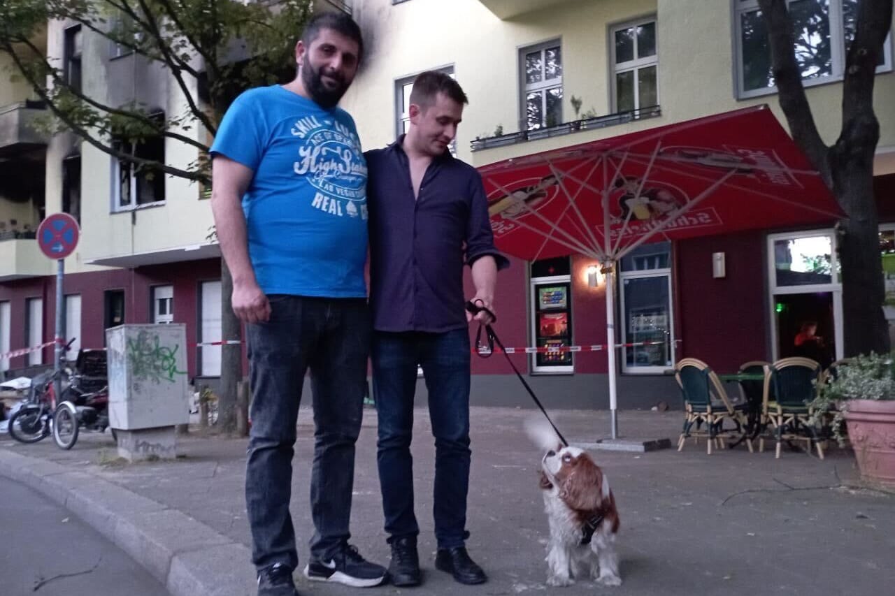 Murat Köse, Joachim Münch und Hund Bibo: "Murat sollte das Bundesverdienstkreuz bekommen." Murat Köse, Joachim Münch und Hund Bibo: "Murat sollte das Bundesverdienstkreuz bekommen."