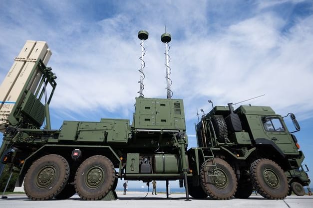 Luftverteidigungssystems Iris-T SLM der Firma Diehl Defence (Archivbild): Es wird auch in der Ukraine eingesetzt. Luftverteidigungssystems Iris-T SLM der Firma Diehl Defence (Archivbild): Es wird auch in der Ukraine eingesetzt.