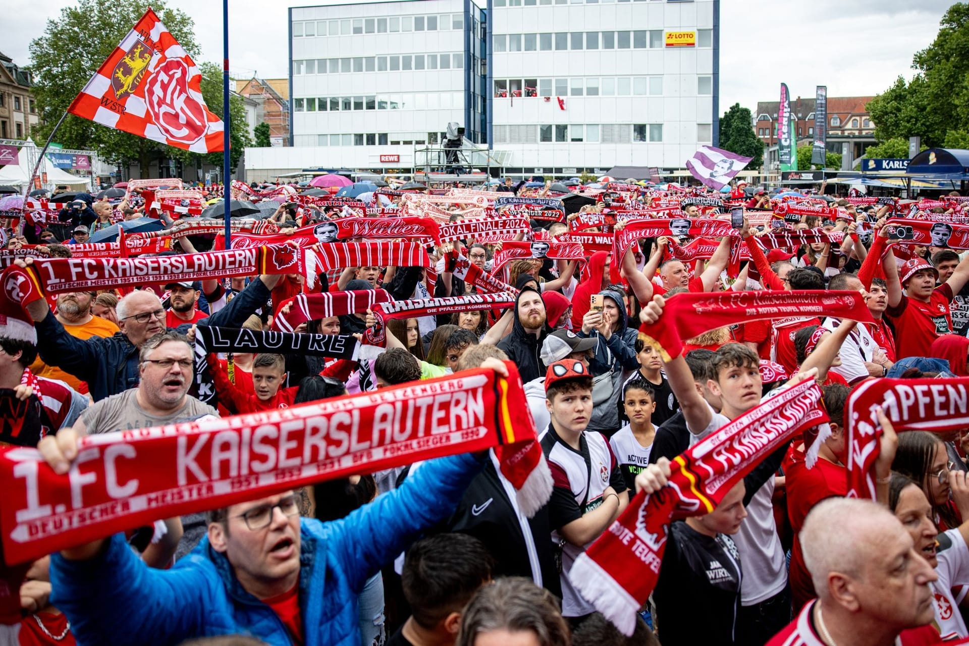 Empfang des 1. FC Kaiserslautern nach dem DFB-Pokalfinale