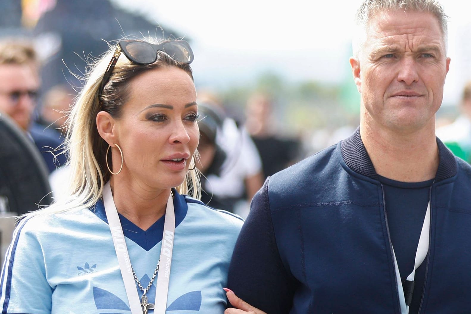 Cora und Ralf Schumacher 2022 in Nürnberg: Das Ex-Paar hat einen gemeinsamen Sohn.