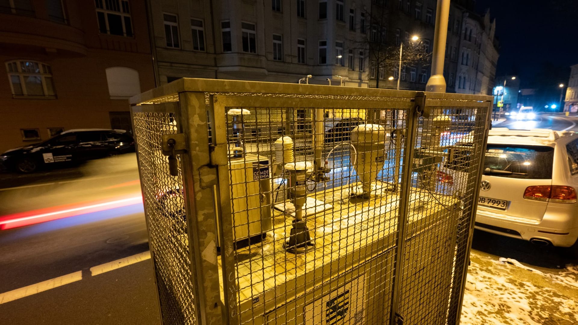 Feinstaub-Messstation in Leipzig Feinstaub-Messstation in Leipzig