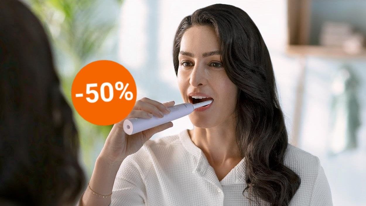 Mit einer elektrischen Zahnbürste wie der Sonicare 3100 von Philips lassen sich Zähne und Zahnfleisch effektiv pflegen.