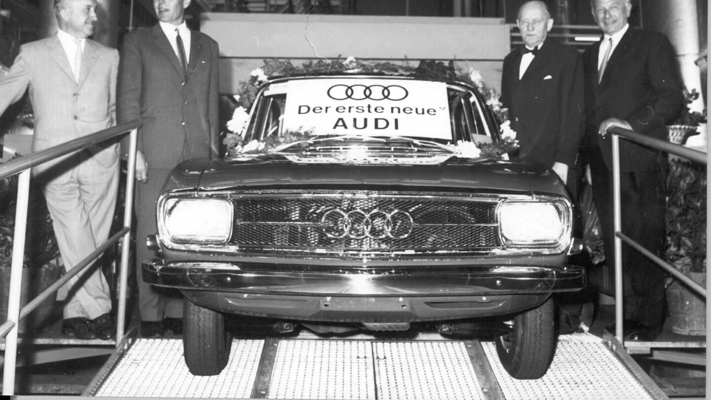 1965 lief der erste Audi nach dem Zweiten Weltkrieg vom Band.