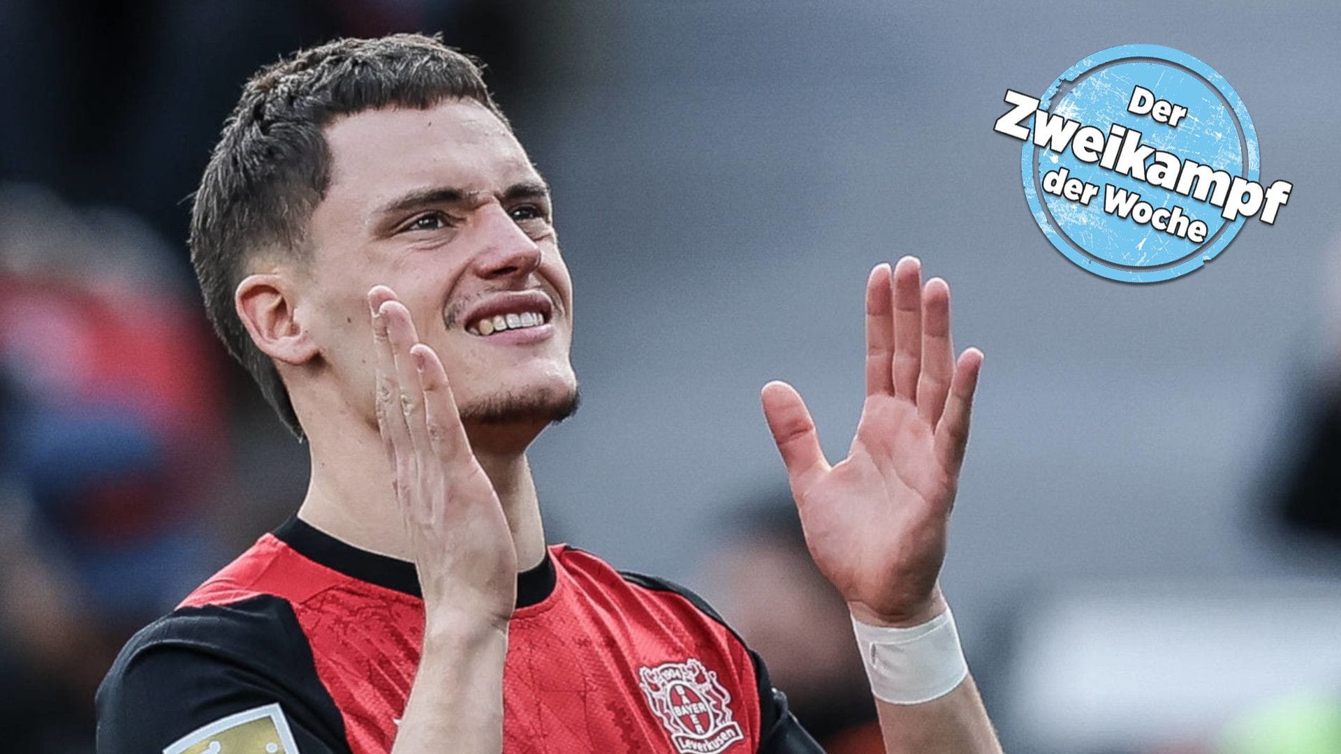Florian Wirtz: Nach dem Foul von Mitchell Weiser musste er gegen Bremen raus. Florian Wirtz: Nach dem Foul von Mitchell Weiser musste er gegen Bremen raus.