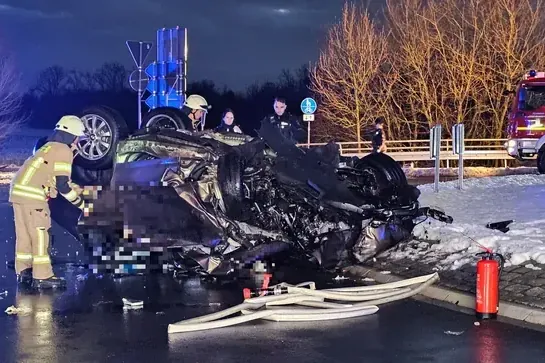 Im Januar kam es auf der Aldenhovener Straße zu einem schweren Unfall.