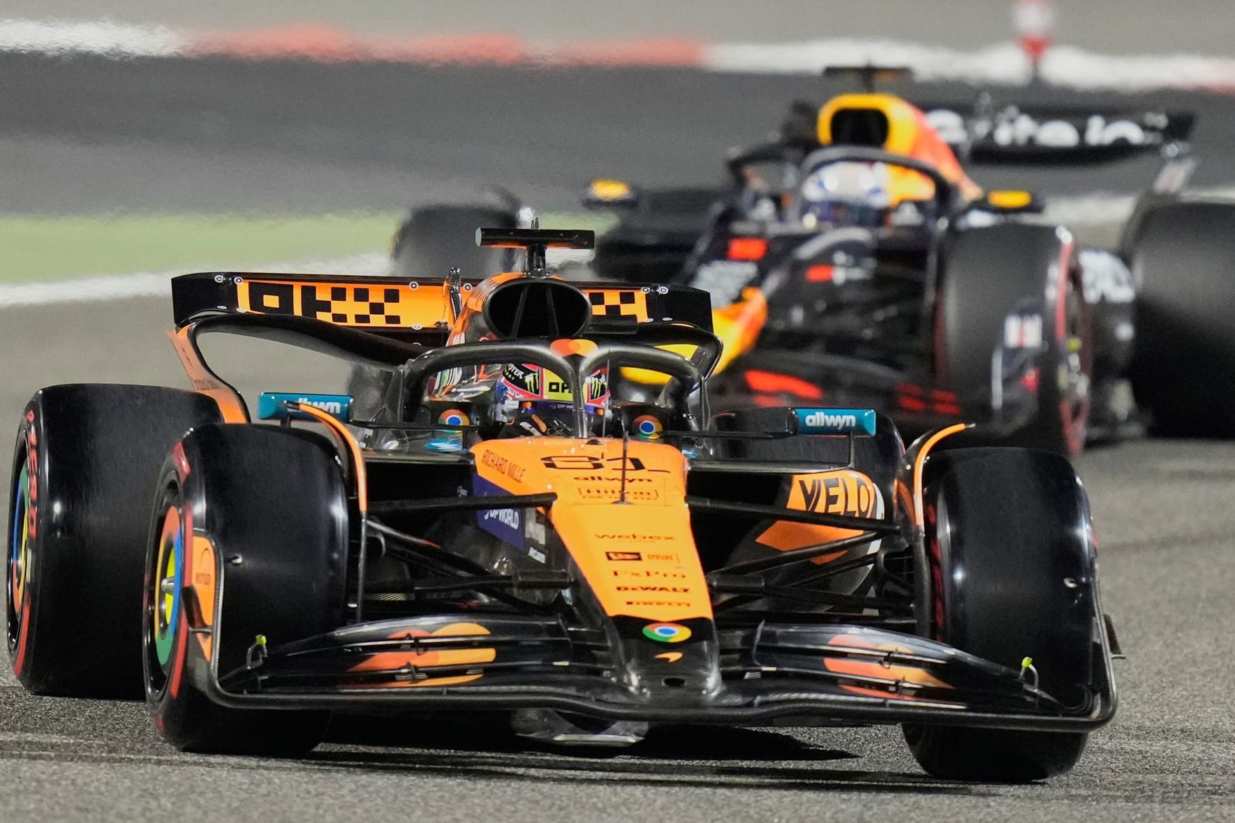 Vorneweg: Oscar Piastri beim Qualifying zum Großen Preis von Bahrain.