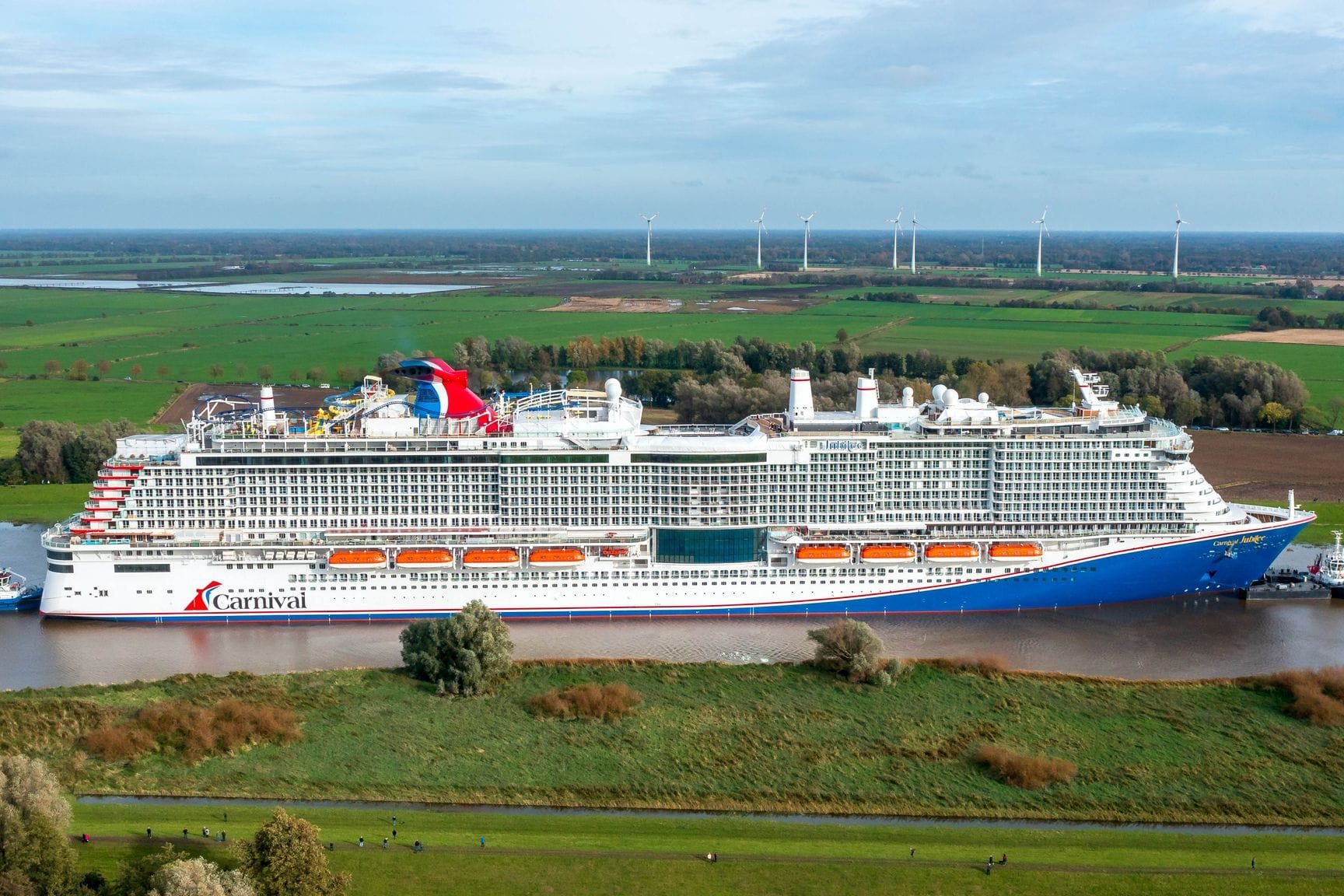 Neues Kreuzfahrtschiff «Carnival Jubilee»wird überführt