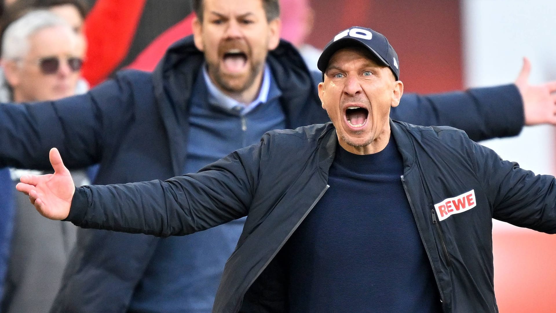 Gerhard Struber (vorne): Der Kölner Trainer muss gehen. Gerhard Struber (vorne): Der Kölner Trainer muss gehen.