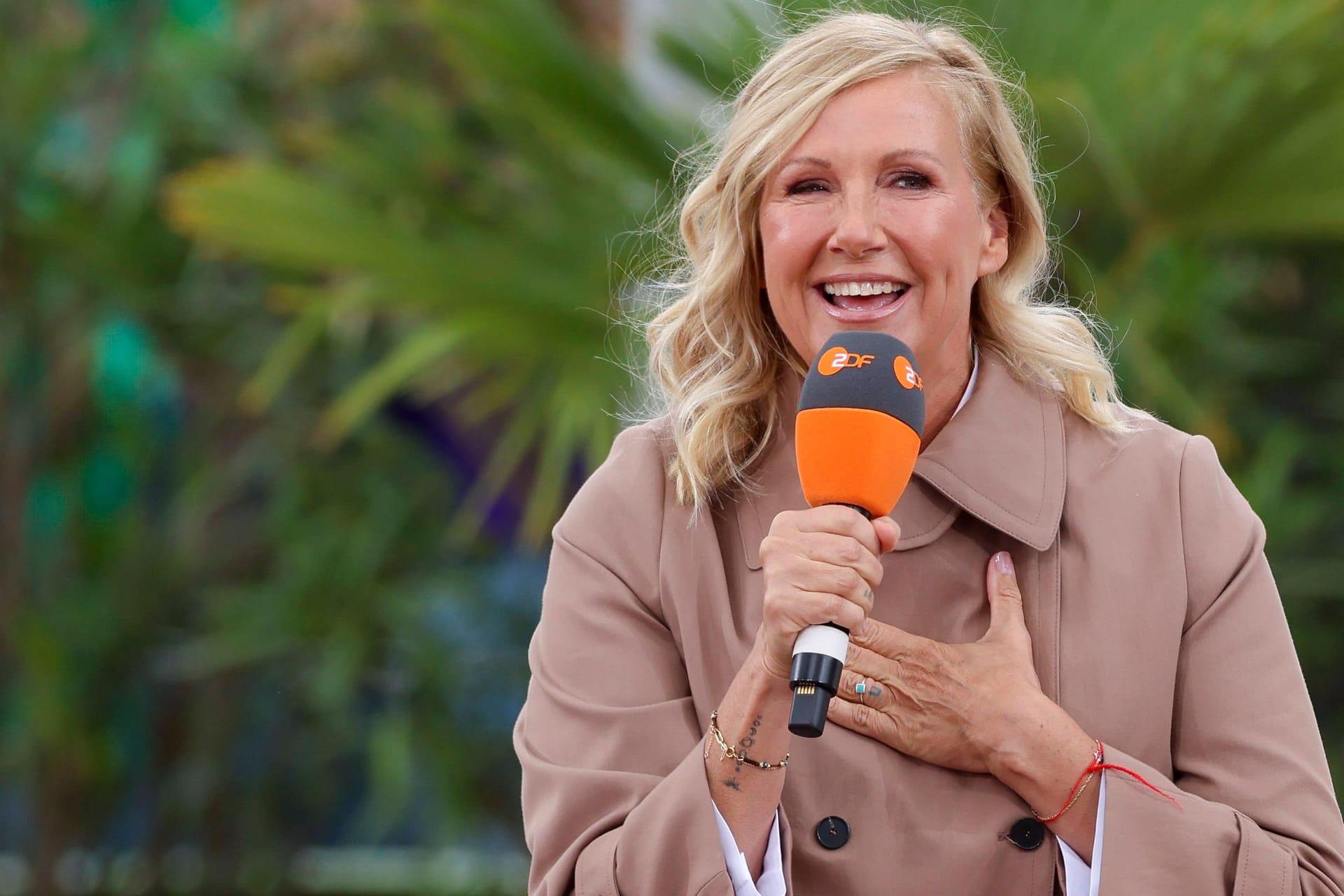 Moderatorin Andrea Kiewel: Sie führt seit 25 Jahren durch den "ZDF-Fernsehgarten".